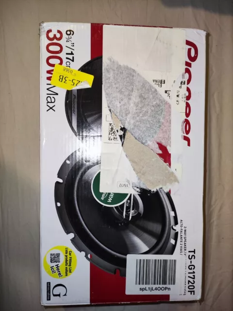 Pioneer TS-G1720F 17 cm/6,5 Zoll AUTO LAUTSPRECHER