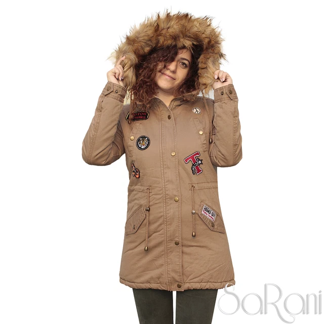 Parka Fourré Femme Gemo - Beige - Capuche Amovible - Taille L (40) - Occasion Très Bon État - Pour Automne/Hiver