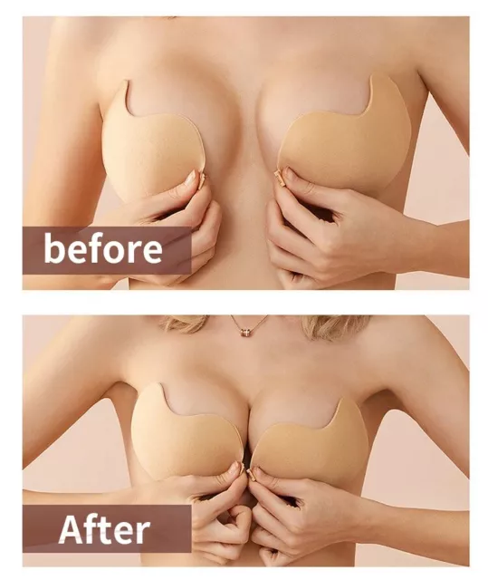 Women Invisible Silicone Breast Pad Boob Lift Up Tape Push Up Bra Nipple Cover