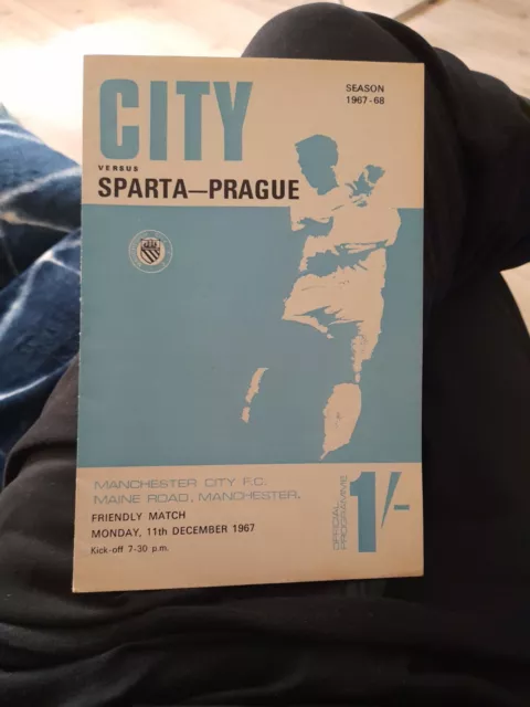 Manchester City v Sparta Prague Friendly season 1967-1968