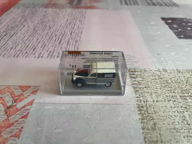 Citroen 2CV Azu Cream Nivea Brekina 1/87 Ho Miniature Cars