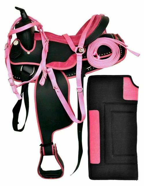 Juego de tachuelas sintéticas para silla de montar de caballo adulto...