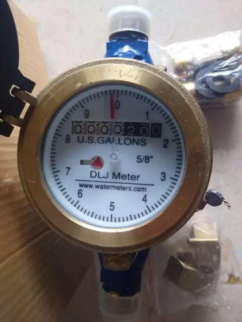 New/Nob Dlj Water Meter 5/8" X 5/8"