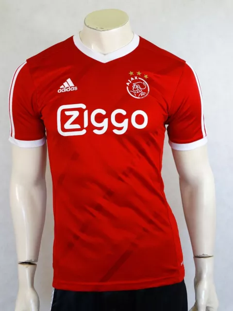 AJAX AMSTERDAM FOOTBALL Shirt Jersey Trikot Adidas S Red Ziggo 17.99 PicClick UK