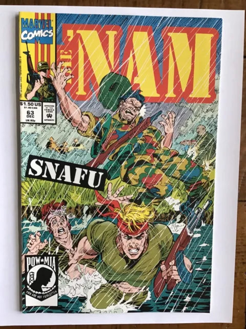 The Nam #63 By Chuck Dixon Wayne Vansant Vietnam War POW MIA Marvel 1991