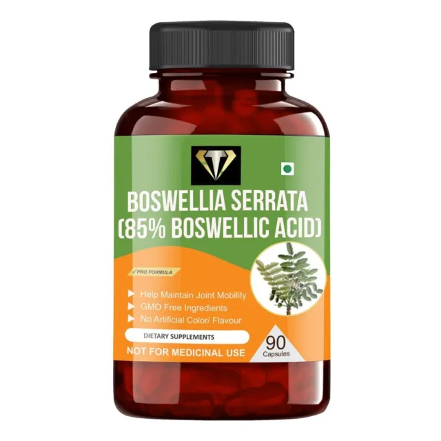 Extrait de Boswellia Serrata en poudre 1000 mg Capsules - 90 Pilules -...