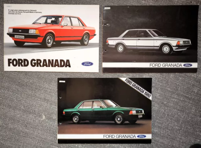 FORD Granada - Prospekt Brochure - 1979 - SET mit 3 Prospekten