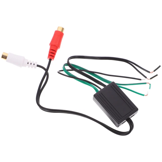 Convertisseur De Sortie De Ligne 2 Canaux Haut Vers Bas RCA Adaptateur De Sortie De Convertisseur De Ligne De Voiture Pour Amplificateur De Voiture Noir 91752277