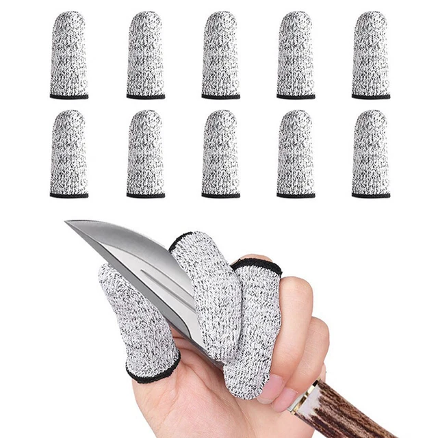 10 un. protectores de manga para dedos resistentes a cortes para cunas para dedos reutilizables Cov#ee