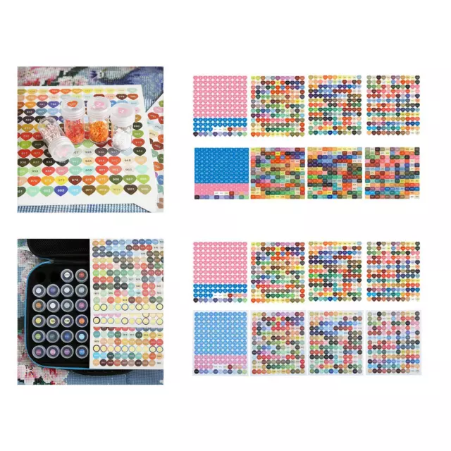 1 Set Color Number Labels Diamond Painting Accessories Tools DMC for Adults  Kids