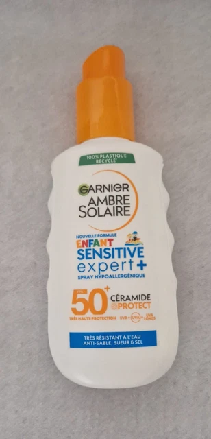 Crème Solaire Ambre Solaire Garnier Resisto Enfant IP50+ 200ml - Nouveau, Protection Haute