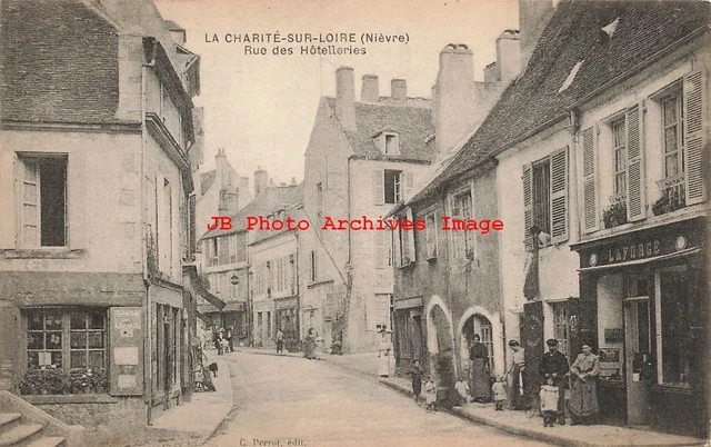 France, La Charite-Sur-Loire, Rue des Hotelleries, C. Perrot