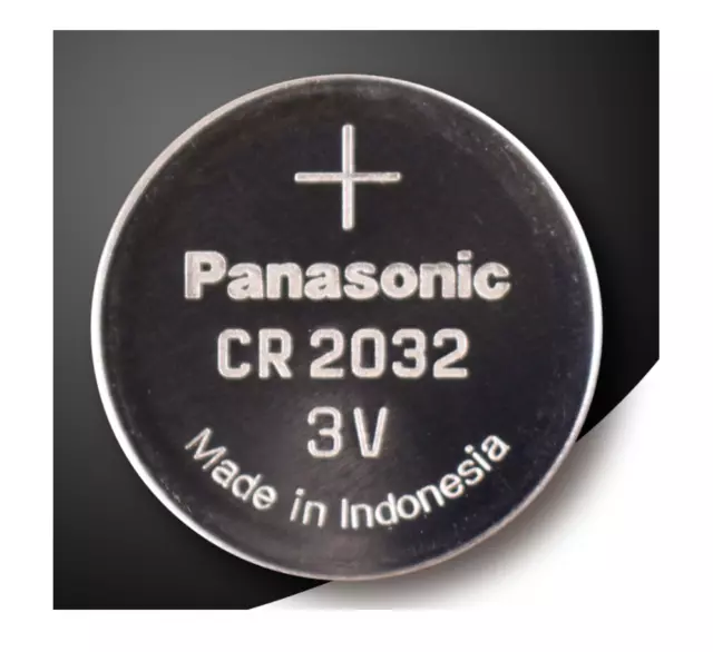 Genuine Panasonic Coin Button Battery CR2032 3V Alarm Car Key Lithium Cell 12-30