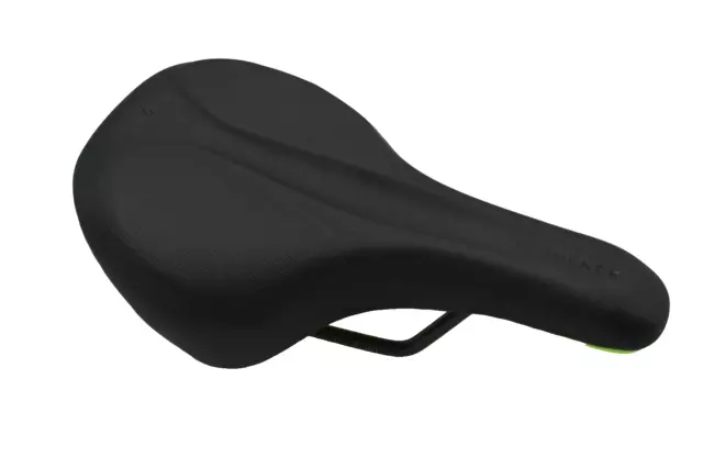 Selle de Vélo Cube Naturel Fit Séquence Mémoire Éponge Noir Vert de Selle