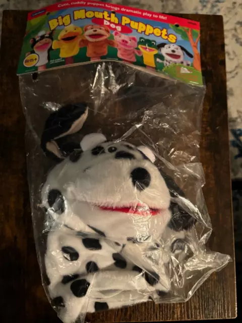 NEW Lakeshore Big Mouth 8" Hand Puppet Dog Plush movable Arms NEW SEALED