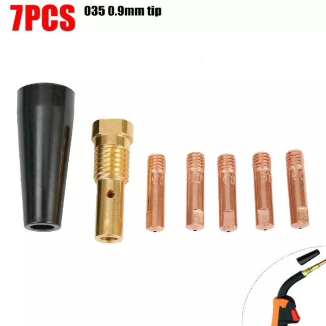 Premium Gasless Nozzle Tips Set of 7PCS for Century FC90 Welder (K34931)