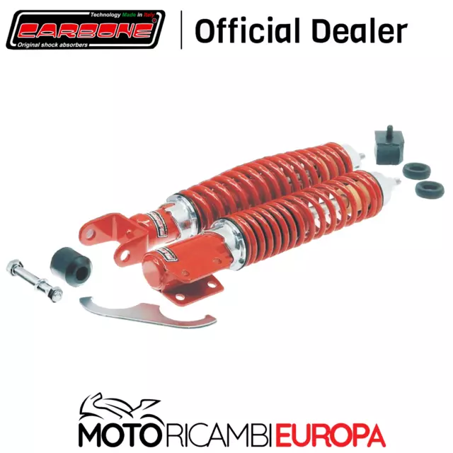 Ammortizzatori Vespa Px 200 1 Tipo Rossi Carbone Anteriore Posteriore Regolabili