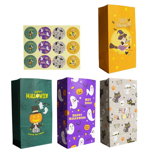 les enfants aiment Halloween Sac en papier chocolaté Sac cadeau Boîte à bonbons