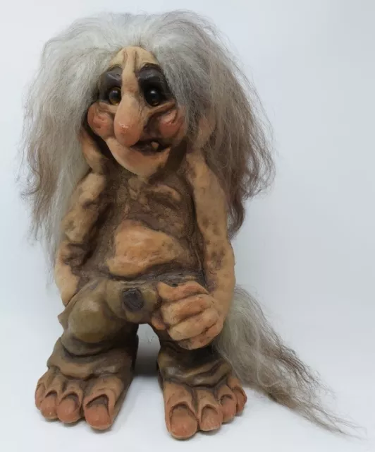 Troll Fosse Norway Mano Destra Tasca Statua Portafortuna Norvegese 37 Collezione