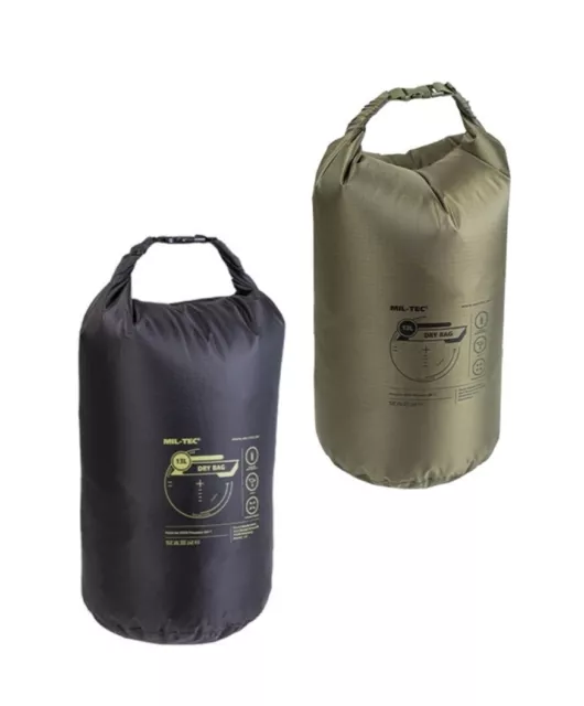 DRY BAG 15 Liter Transportbeutel wasserdicht BW KLEIN Seesack Armee Outdoor