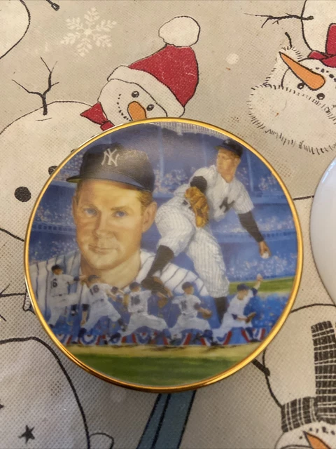 Whitey Ford New York Yankees Gartlan Miniature 3 Inch Collector Plate