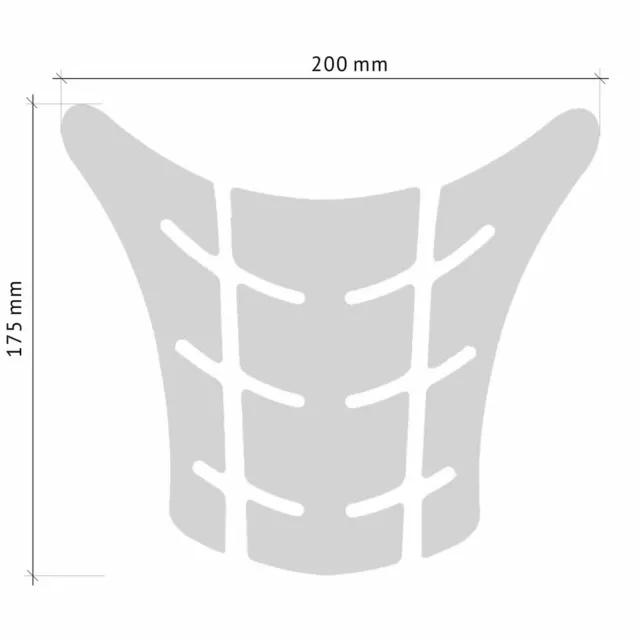 Paraserbatoio Tank Pad Adesivo 3D per Ducati Monster Old Nero 2