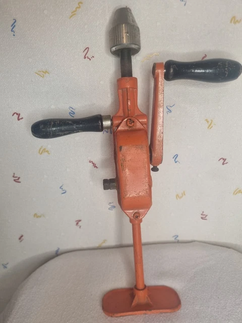 VINTAGE CHIGNOLE A bois manuelle ancêtre de la perceuse vieil outil
