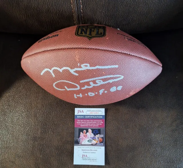 Mike Ditka Chicago Bears Autograph  Nfl Wilson Duke Football Hof 88 Jsa Coa