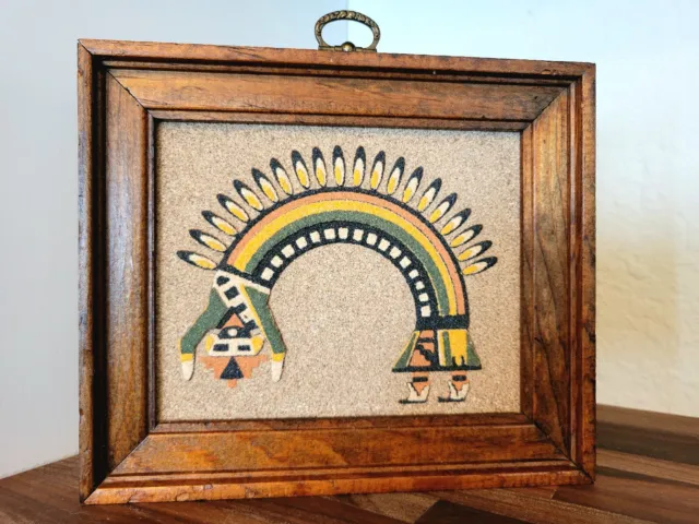 Navajo Sand Painting: The Rainbow God Spirit