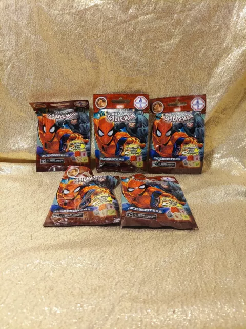 Dice Masters Marvel Amazing Spiderman 5 Blind Bags New 2015 Game Booster Packs