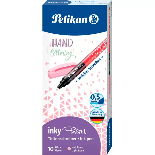 Pelikan inky Pastell Tintenschreiber Pastell Rosa, Stift