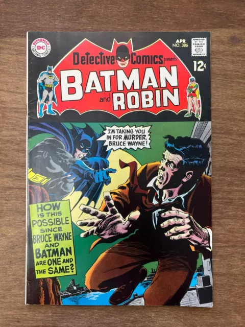 Detective Comics 386 DC 1969 Batman Robin Batgirl Back Story FN/VF