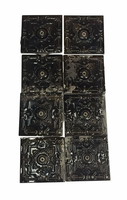 Antique Brown Decorative Raised Wall Tile Set