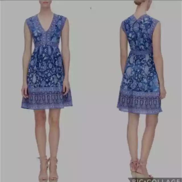 Rebecca Taylor Dreamweaver Silk A-line Dress Size 8