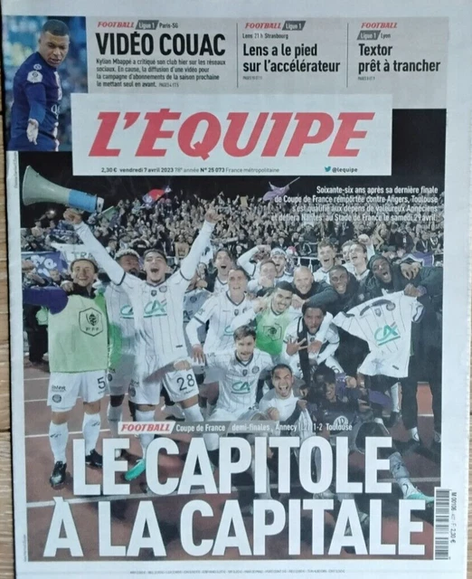 L'Equipe Journal 12/05/2007; Giro/ Finale coupe de France OM-Sochaux