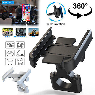 Aluminum Motorcycle Bike Stand Bicycle Holder Mount Handlebar For Cell Phone GPS
