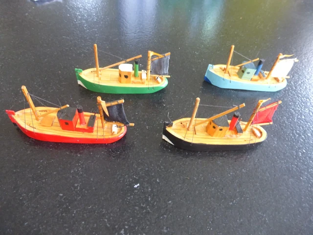 Maquette De Chalutier Bateau De Pêche – Bois, Naval, Occasion