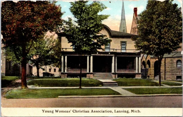 Y.W.C.A. Young Womens Christian Association, LANSING, Michigan Postcard