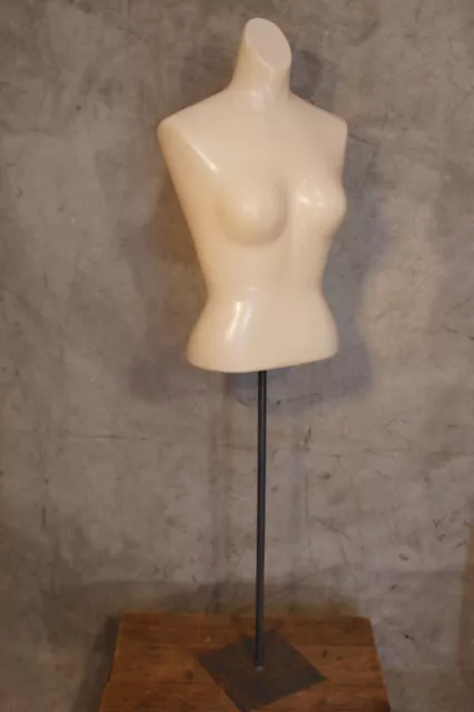 1960's Store Display Female Mannequin Torso Barbie Plastic Adjustible
