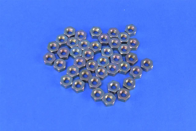 40 General Atomic Aerospace Nut Plain Hexagon Threaded Cadmium Chromate MS519673