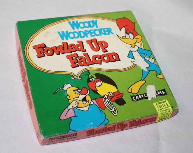 Vintage Woody Woodpecker Fowled Up Falcon Castle Films Super 8 Black Vintage Woody Woodpecker Fowled Up Falcon Castle Films Super 8 Black