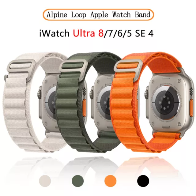 Nylon Alpine Loop Watch Band Strap For Apple Watch Ultra 9/8/7/6/SE/5 44/45/49mm