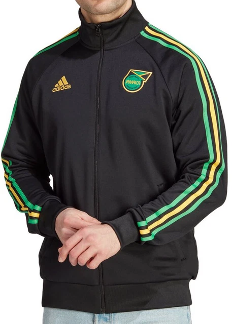 Jamaica Giamaica JFF Adidas Giacca Tuta sportiva Track Top DNA Nero Poliestere