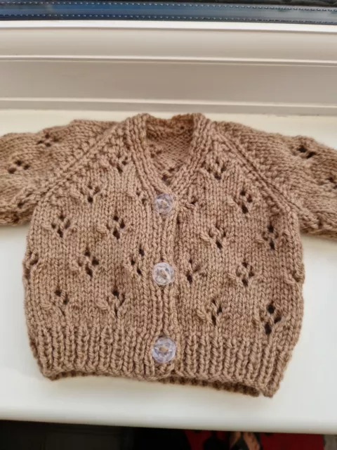 hand knitted baby cardigans