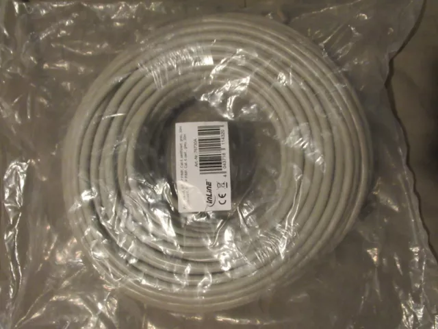 Cavo POE patch in linea da RJ-45 (M) a RJ-45 (M) 30 m SFTP CAT 6 grigio stampato