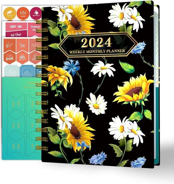 2024 PLANNER 12MONTH Weekly Monthly Planner from JAN.2024 to DEC.2024