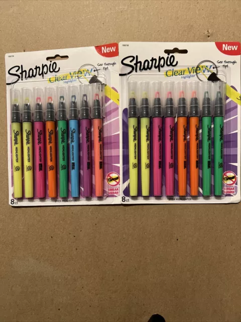 Sharpie Clear View Highlighter Stick Assorted 8 Pack 1966798