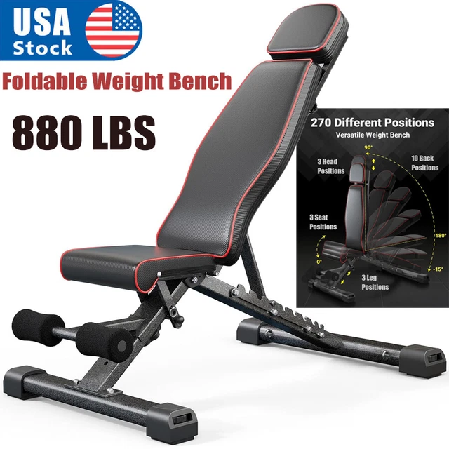 Weider webe4869 xr 5.9 adjustable slant workout bench with 4 roll leg lockdown deals