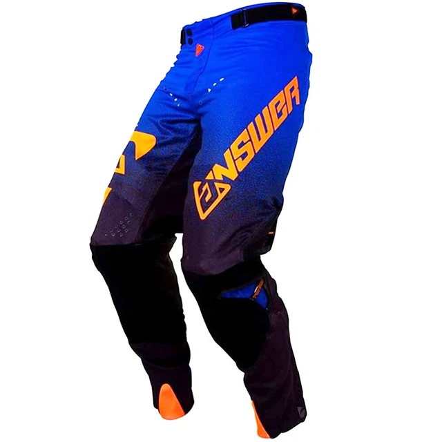 ANSWER Trinity Motocross Pants Black Cobalt Orange Enduro Crosspants Quad ATV MX