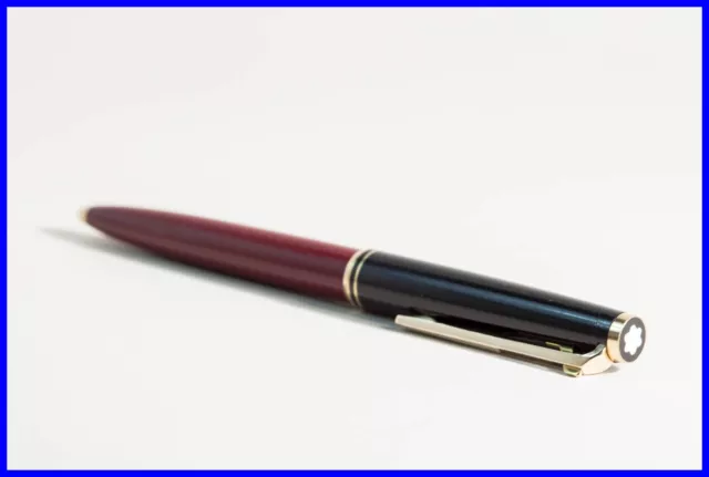 Vintage MONTBLANC Doué - Kugelschreiber in Burgundy & Schwarz - neue Mine